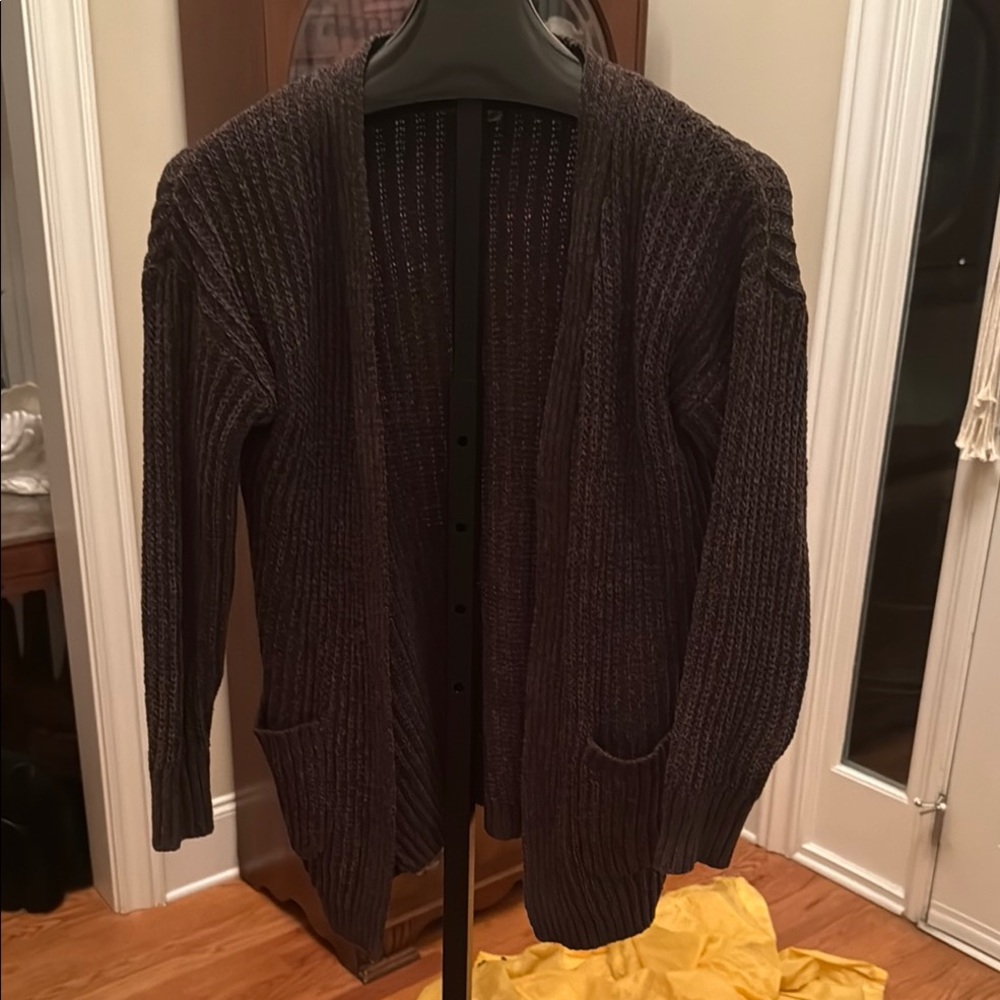 Wild Sky open cardigan polyester knit sweater size Sp